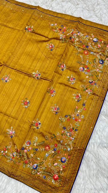 Kantha Work Saree