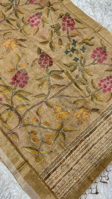 Kantha Work Saree