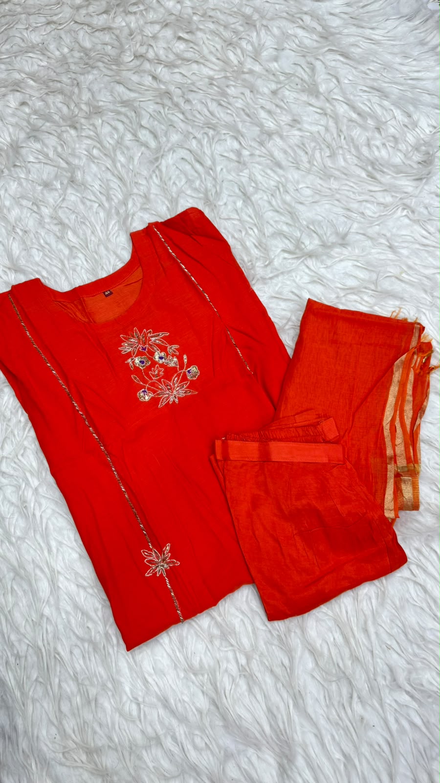 Cotton Chandheri Handwork Dress