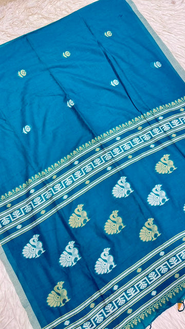 Kadhi Cotton Jamdhani Saree