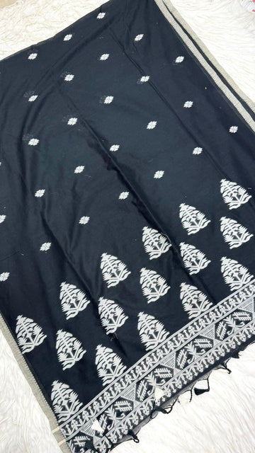 Kadhi Cotton Jamdhani Saree