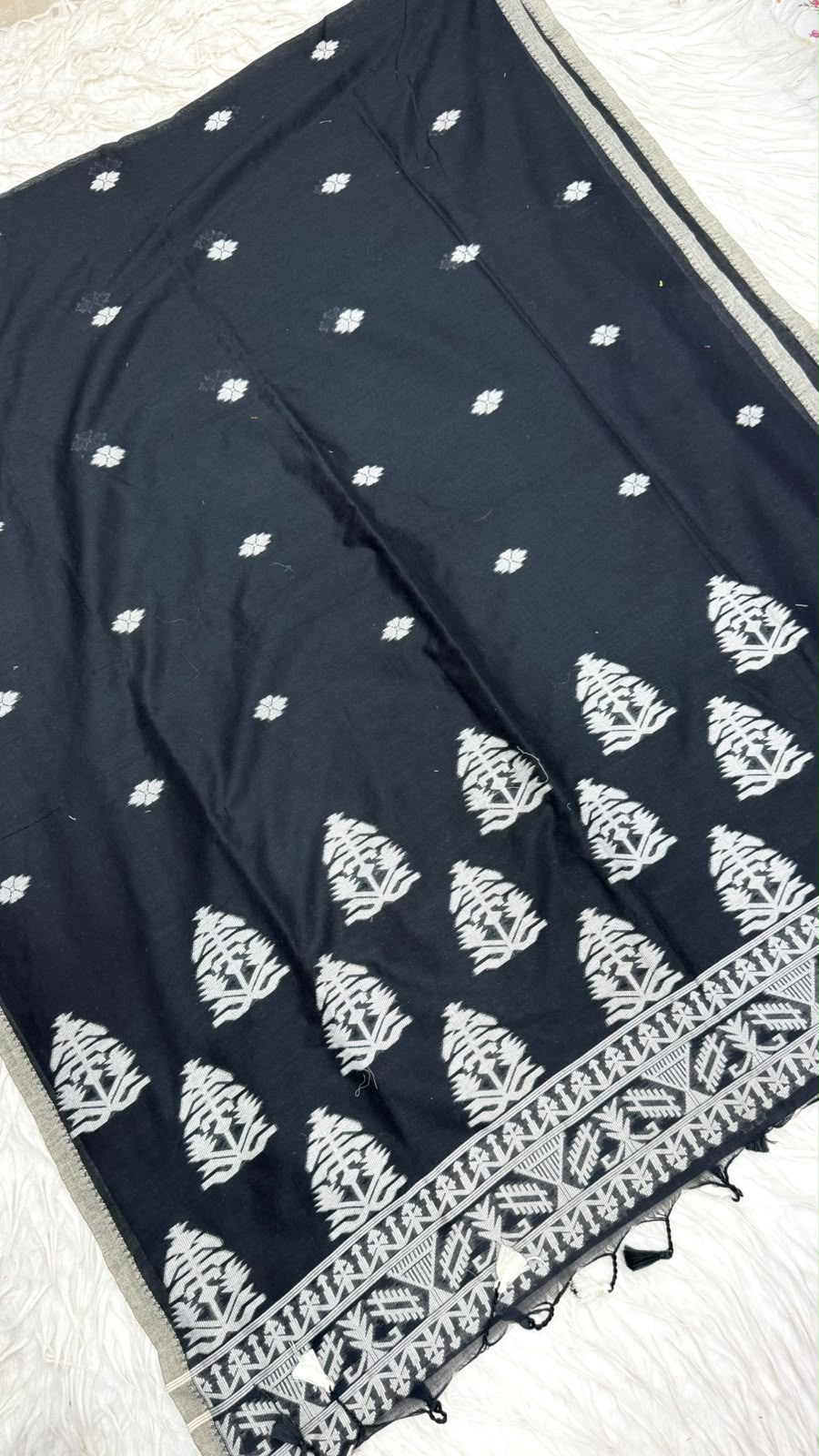 Kadhi Cotton Jamdhani Saree