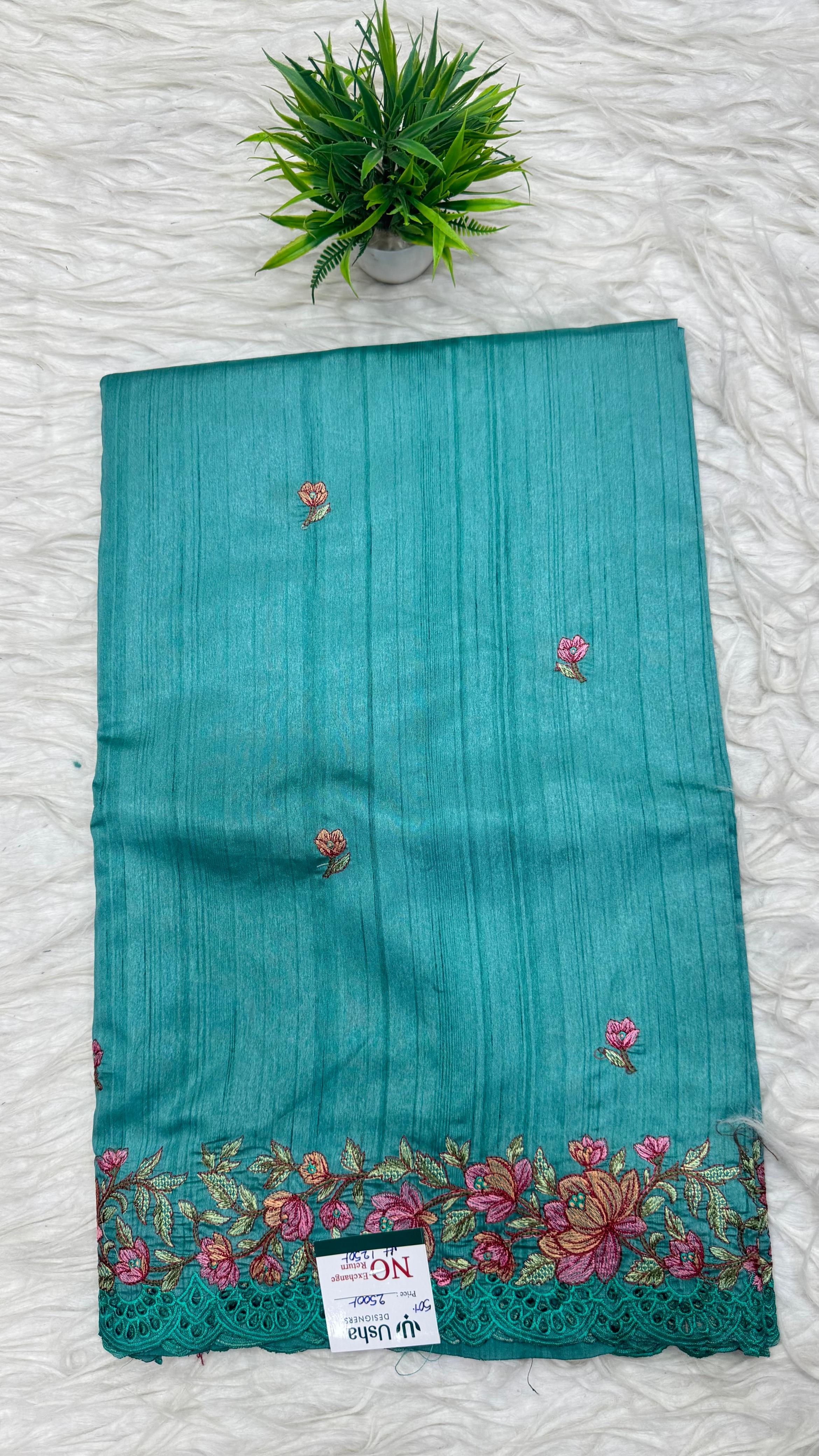 Tusser Work Saree