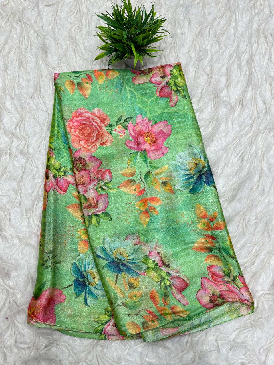 Snake georgette Sarees