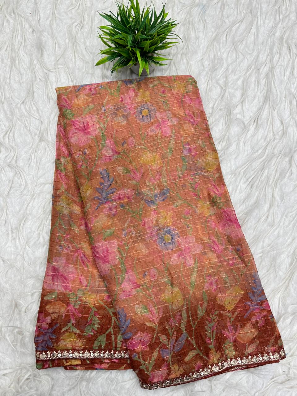 Snake georgette Sarees
