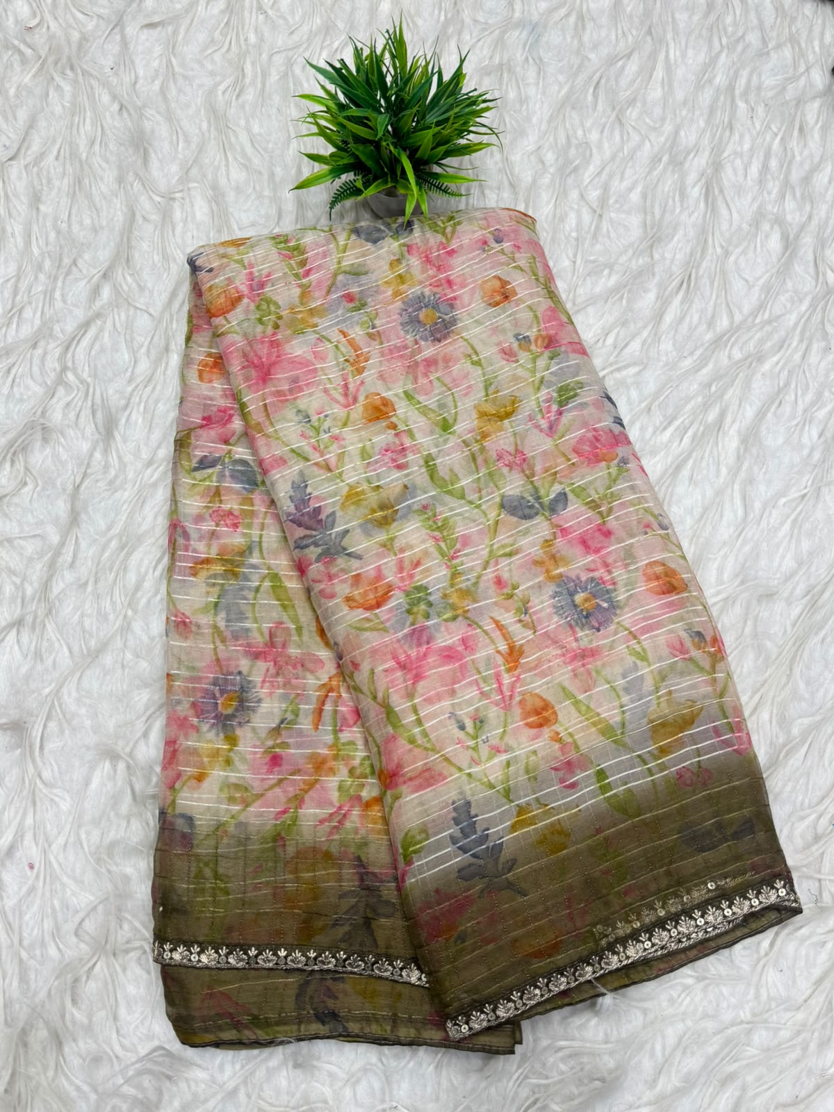 Snake Georgette Sarees