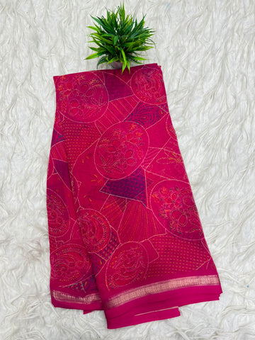 Snake Georgette Sarees