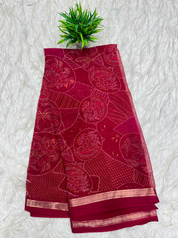 Snake Georgette Sarees