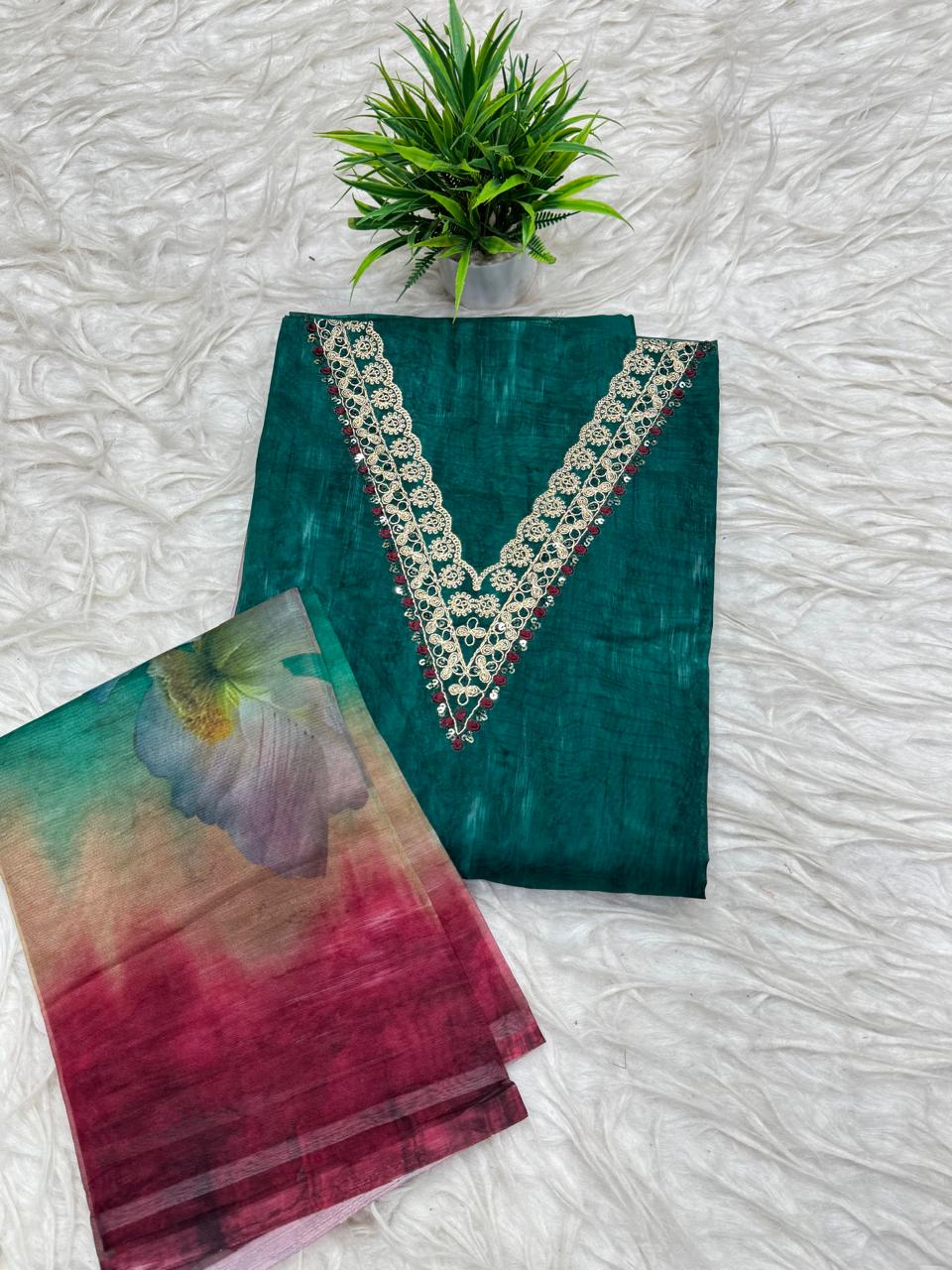 3Pc Set Dress Material
