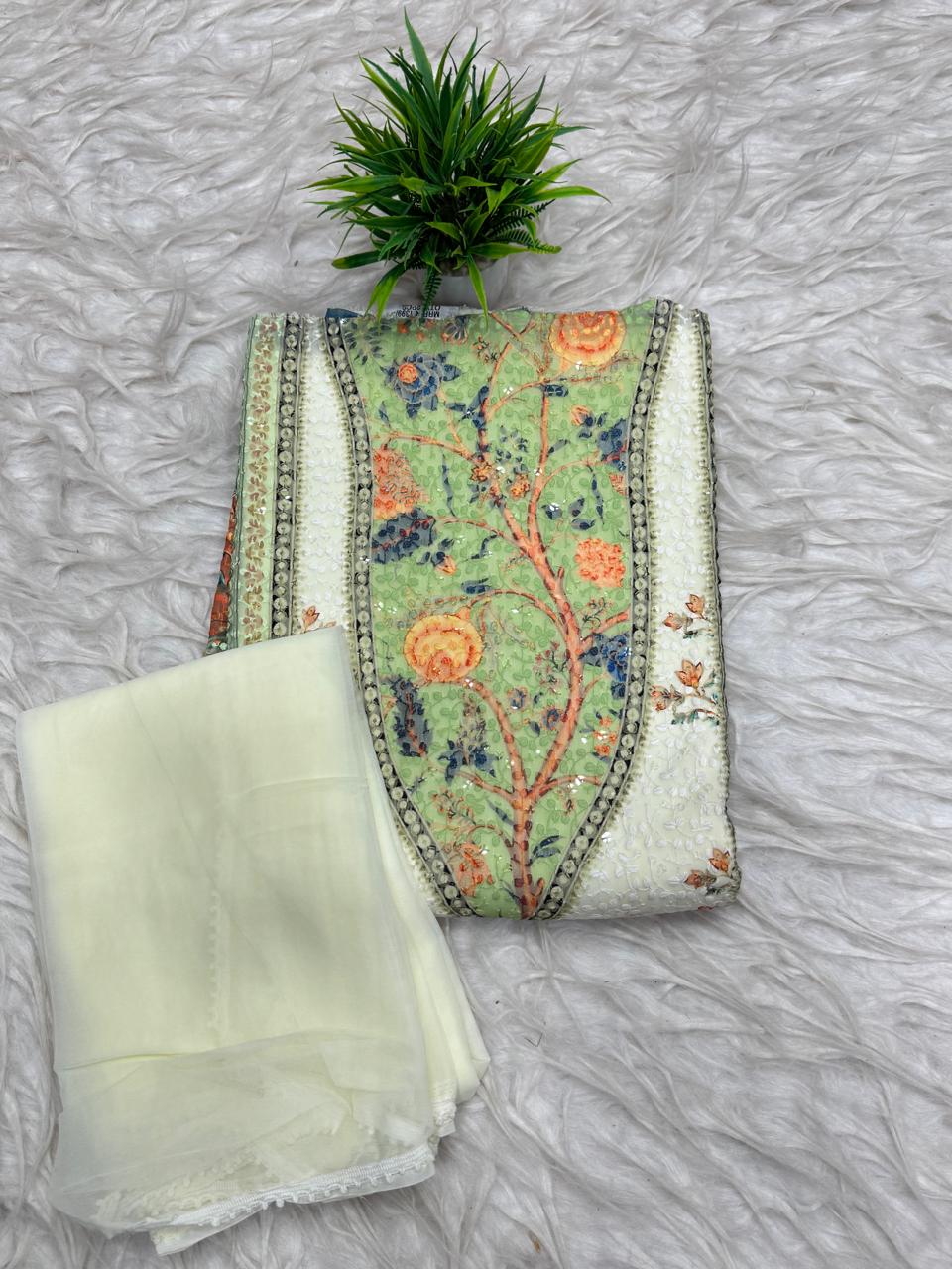 3Pc Set Dress Material
