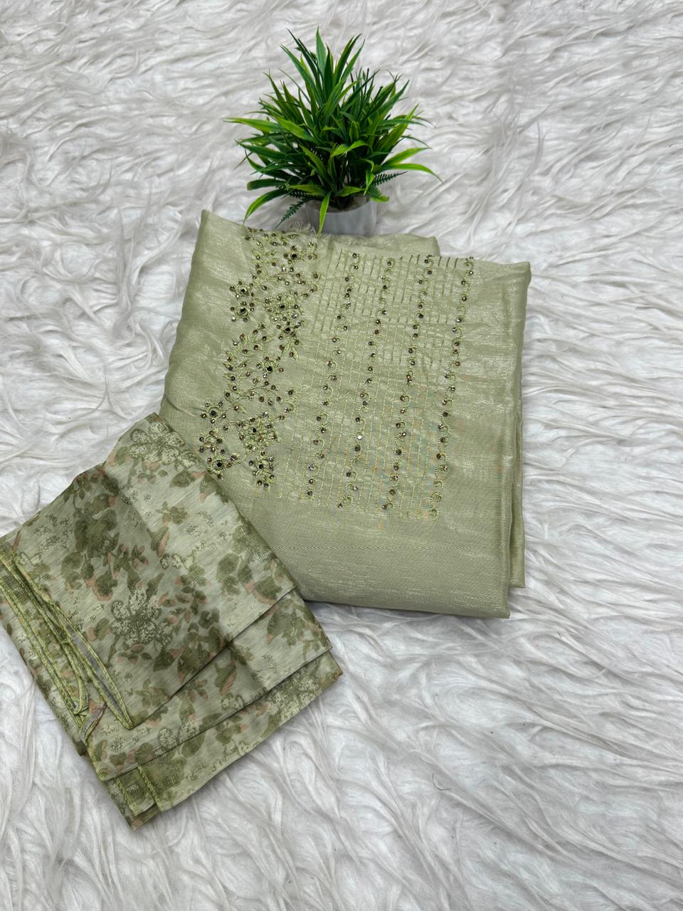 3Pc Set Dress Material