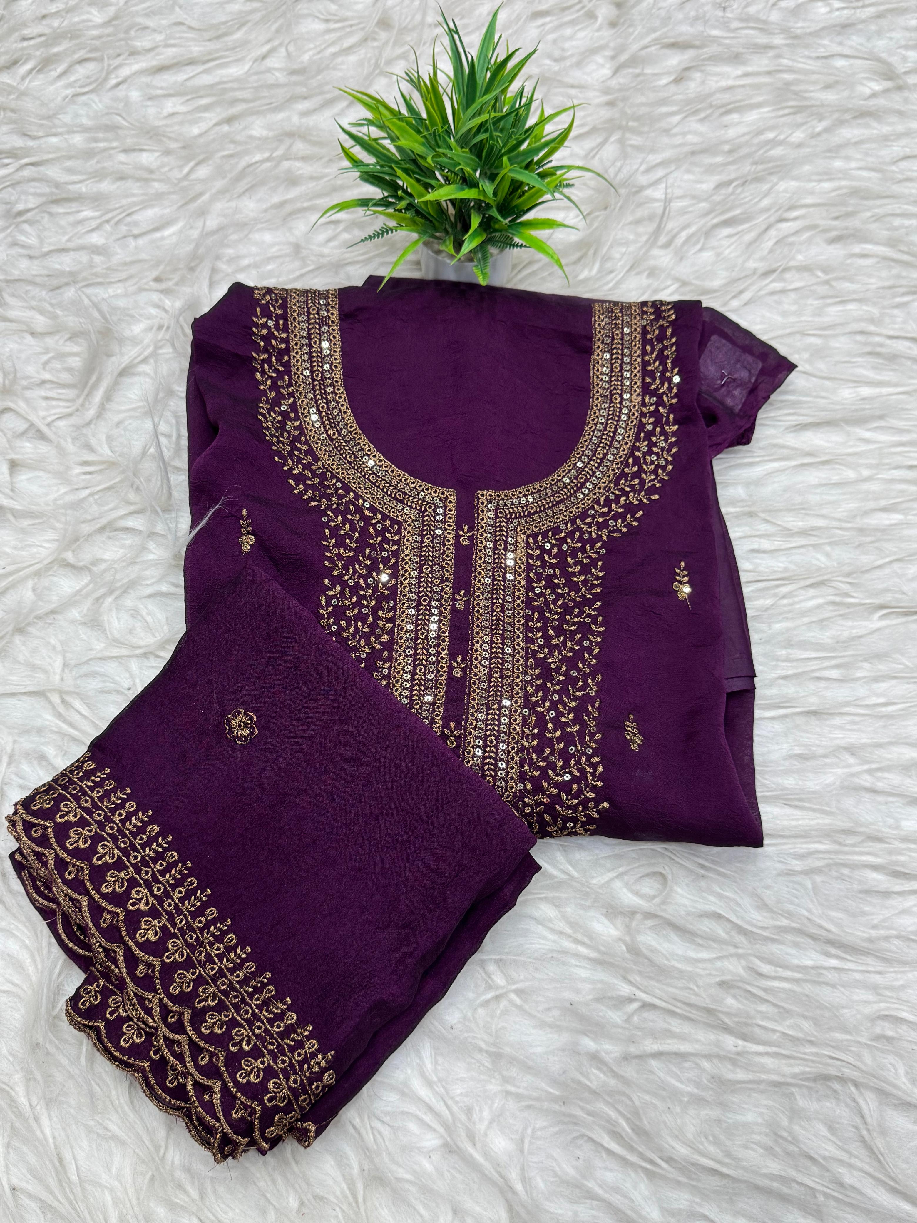3 Piece Set Dress Material