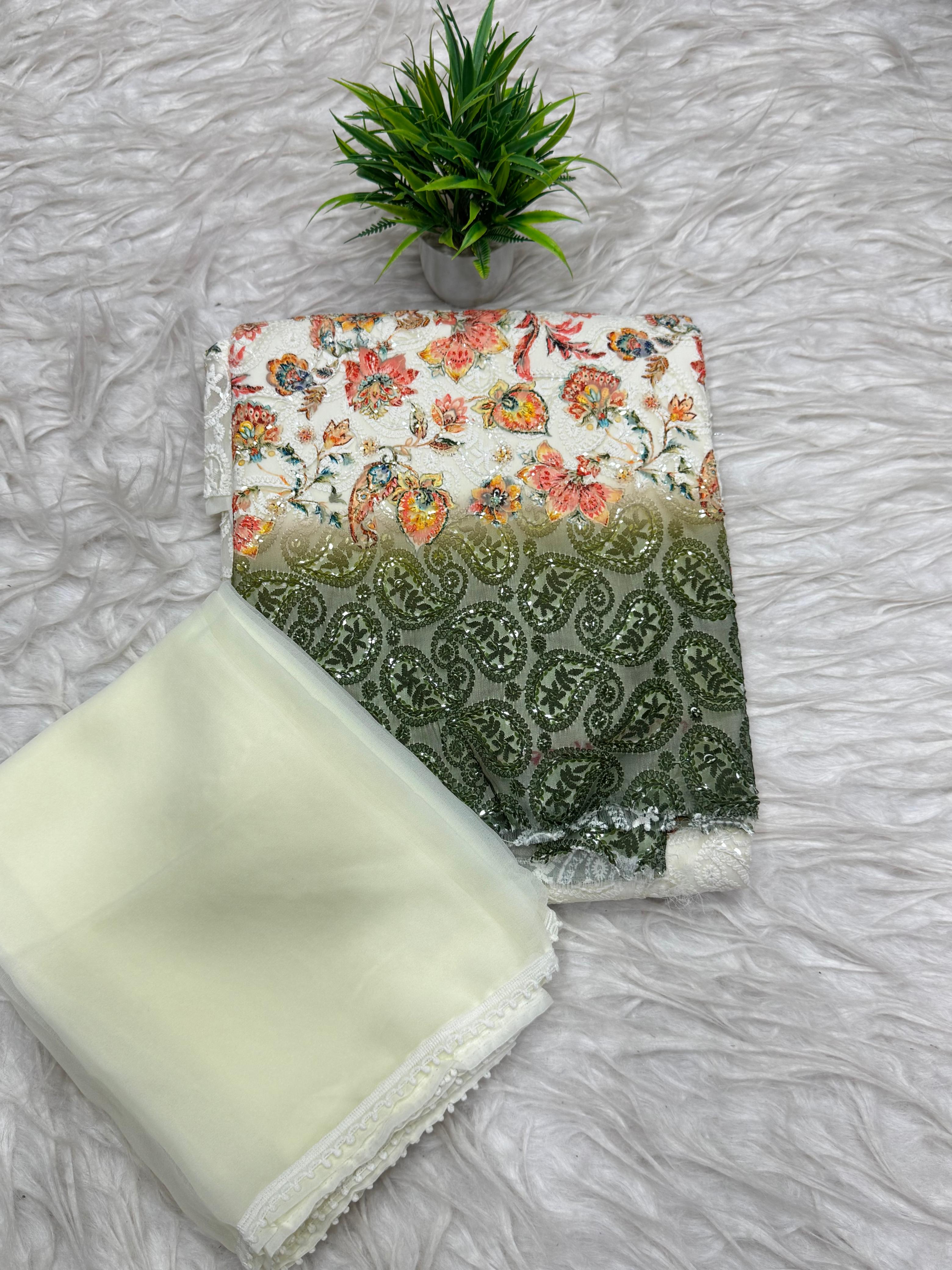 3 Piece Set Dress Material