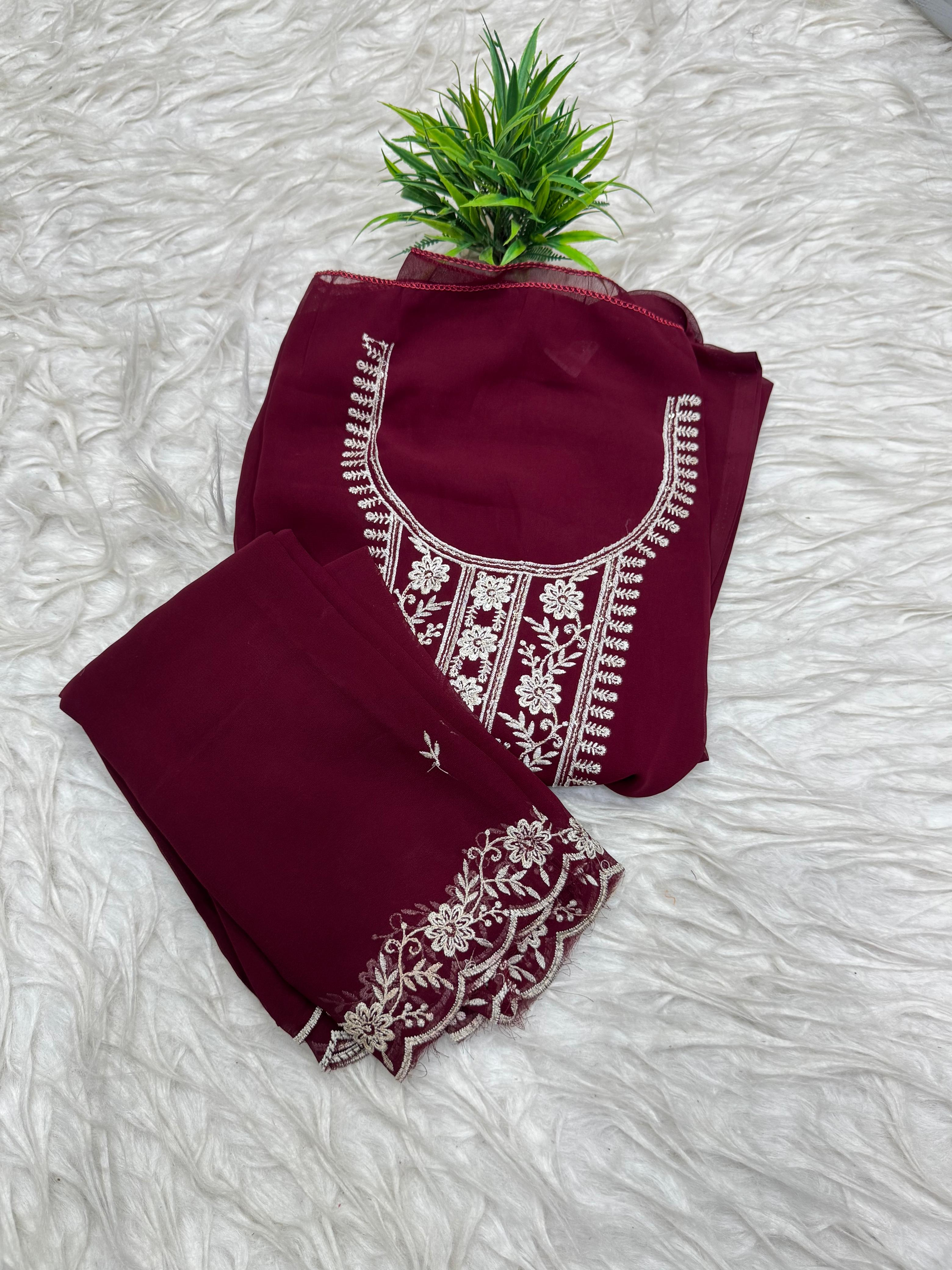 3 Piece Set Dress Material