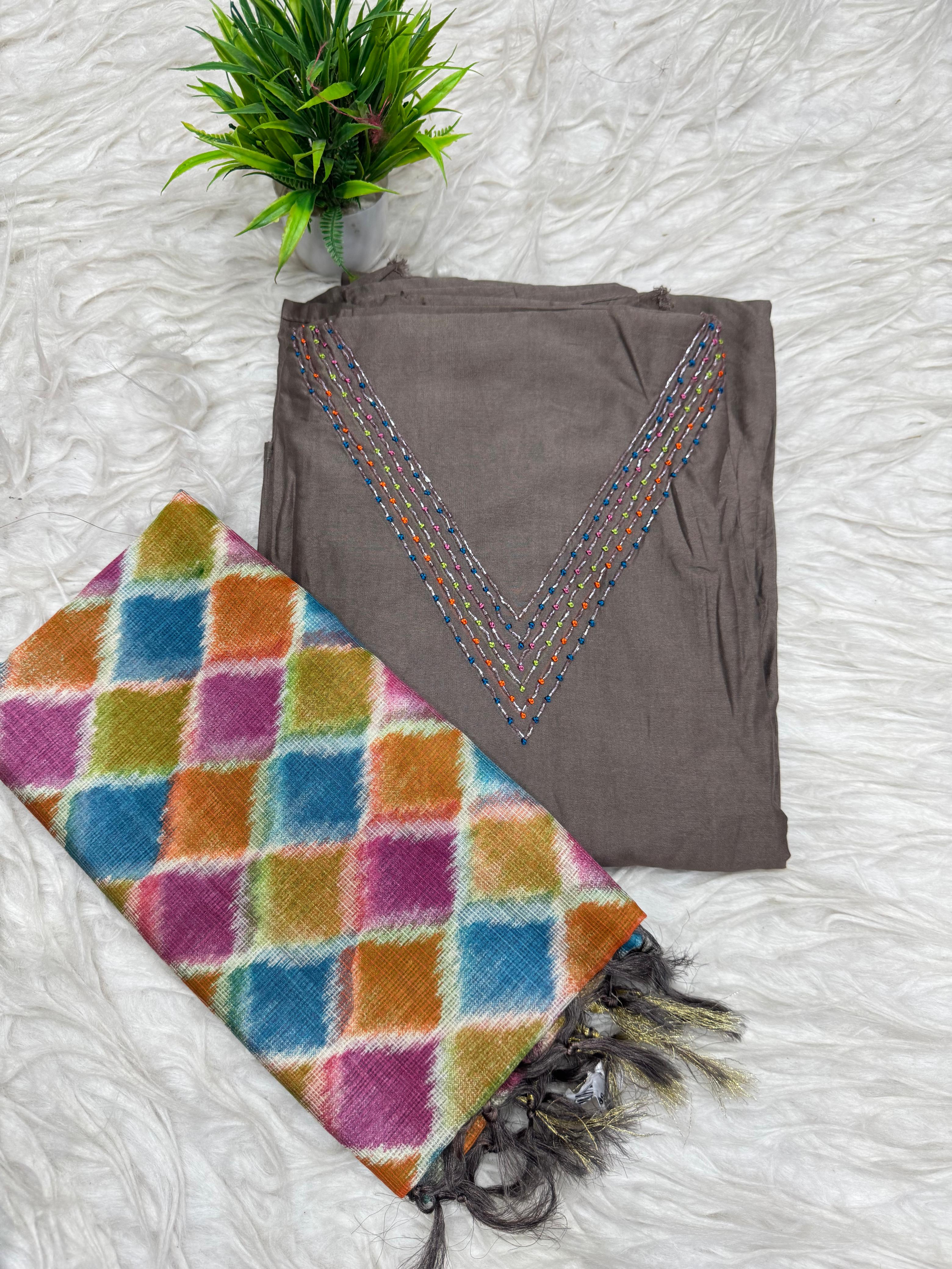 3 Piece Set Dress Material