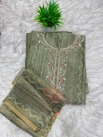3 Piece Set Dress Material