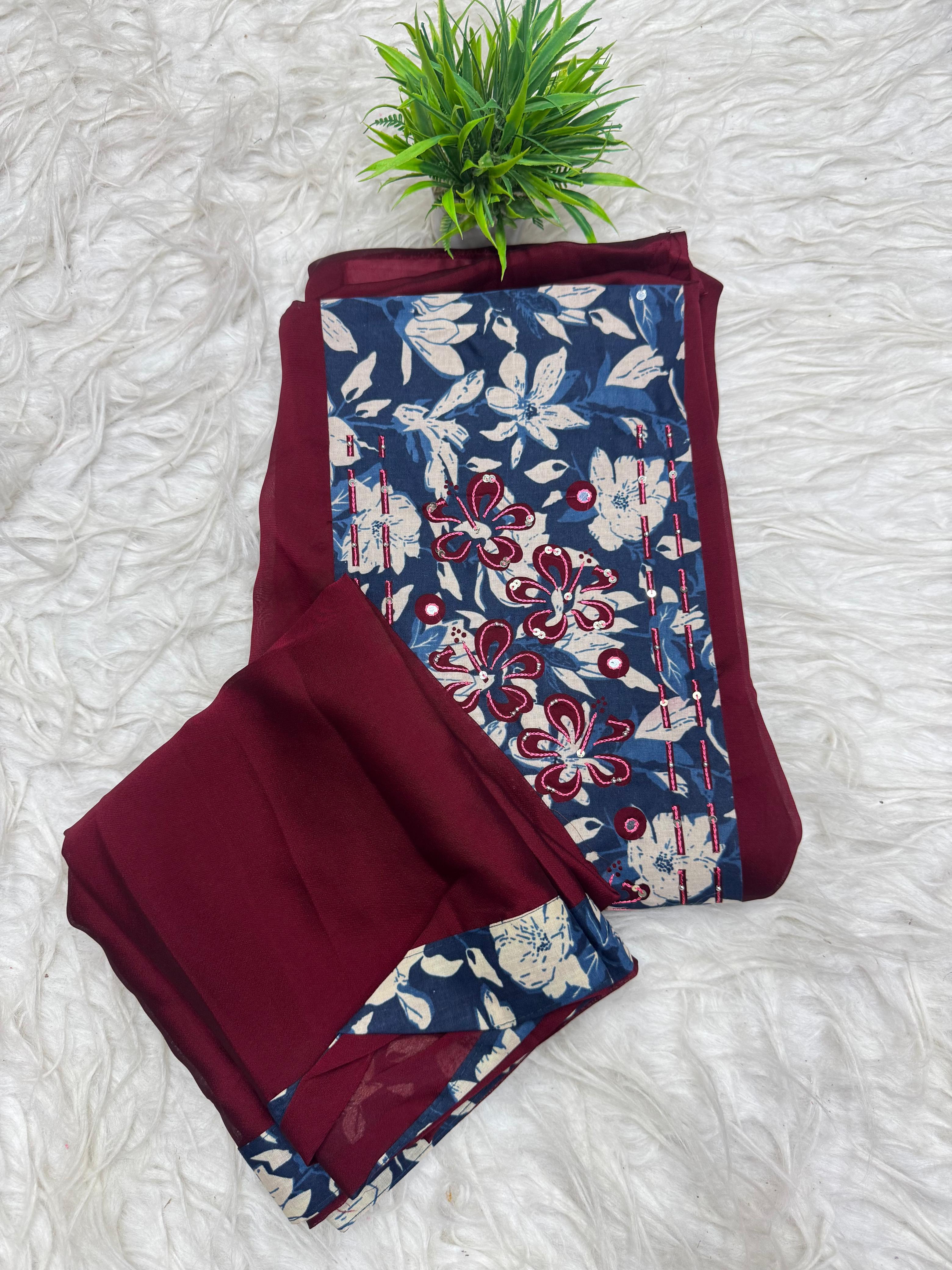 3 Piece Set Dress Material