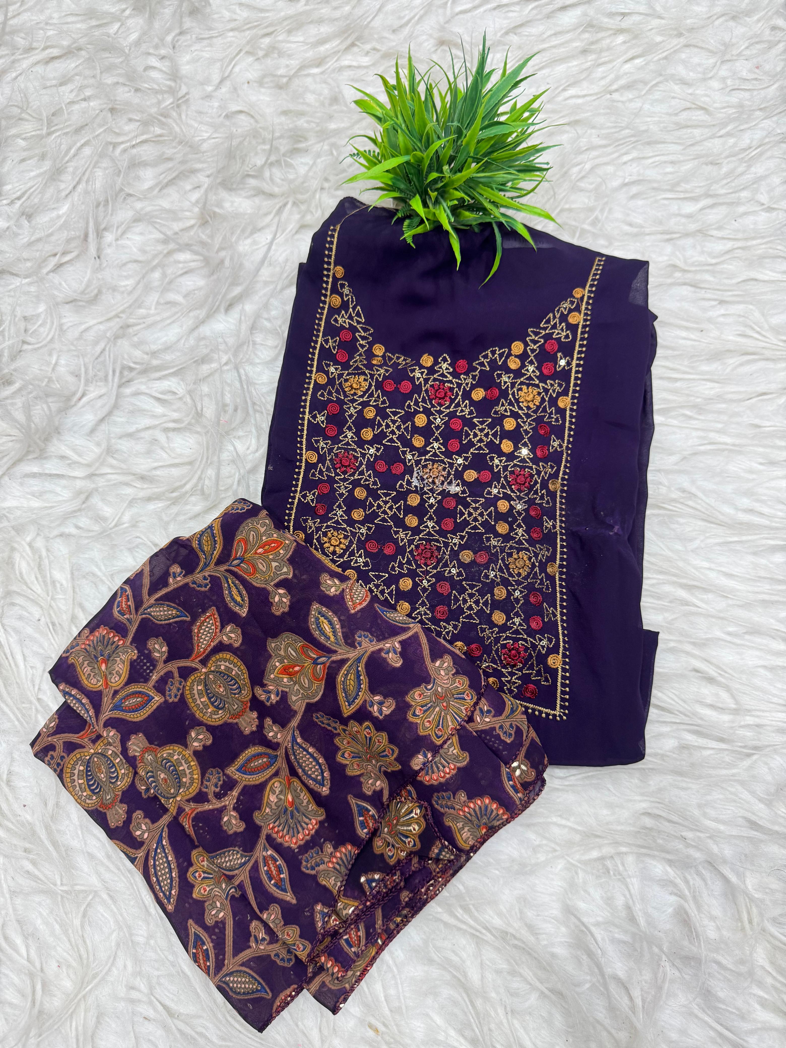 3 Piece Set Dress Material