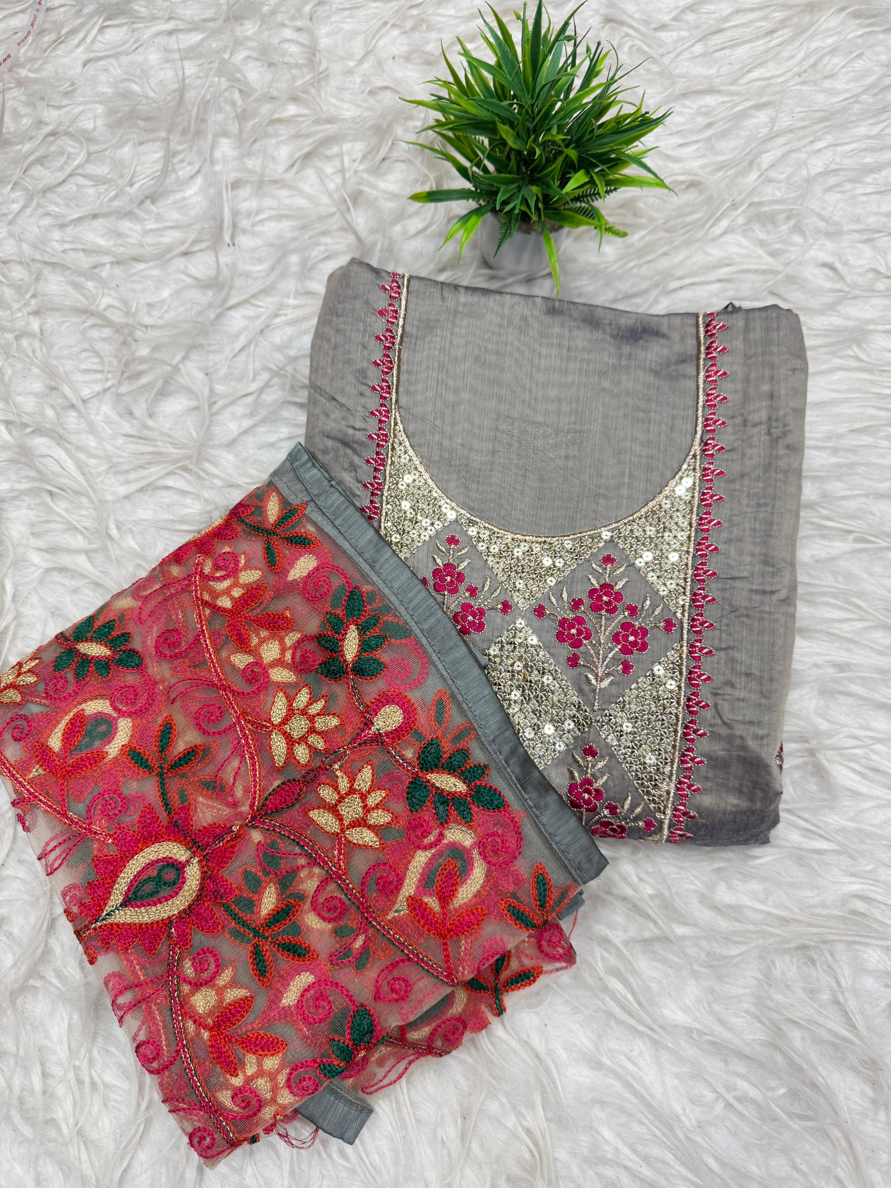 3 PCS set dress Material