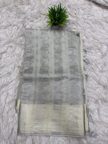 Soft Organza Tissue Fusion Saree