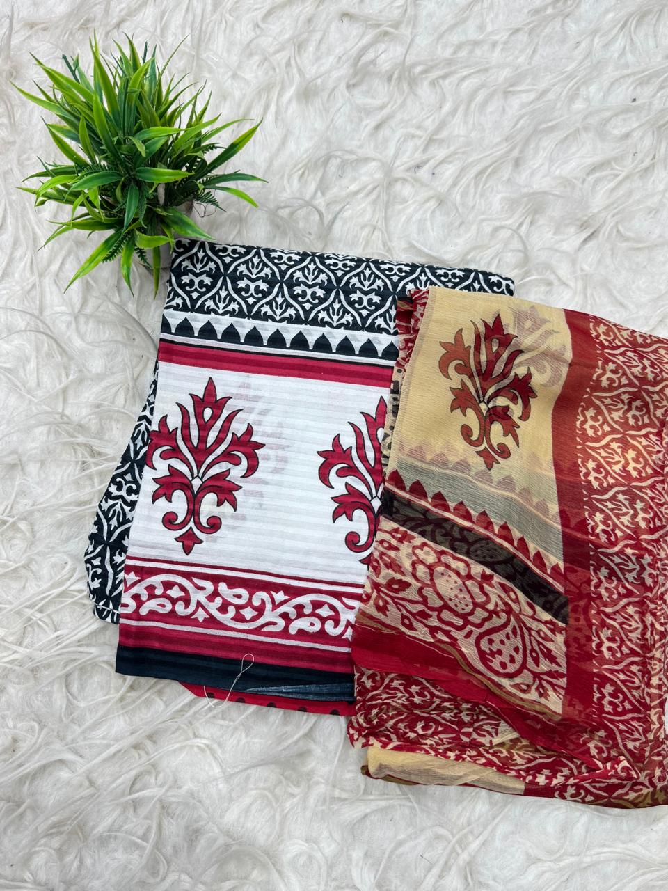 3Pc Set Dress Material