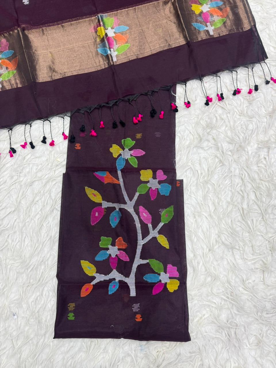 Muslin Jamdhani Dress Material