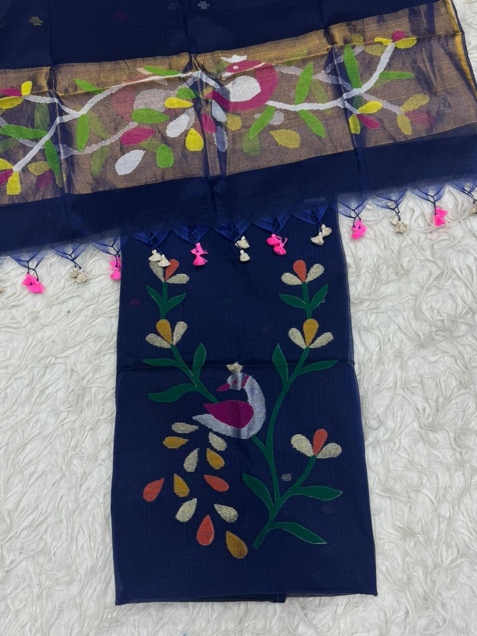Muslin Jamdhani Dress Material