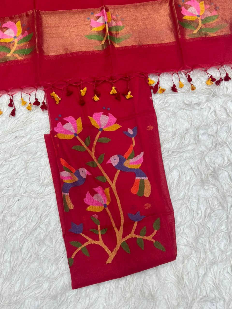 Muslin Jamdhani Dress Material