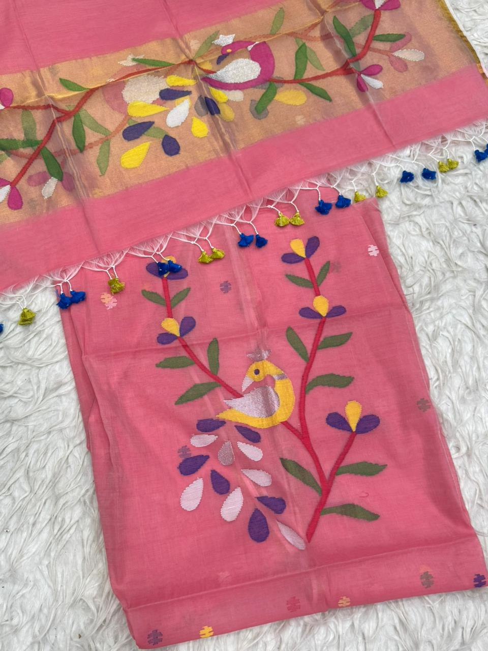 Muslin Jamdhani Dress Material