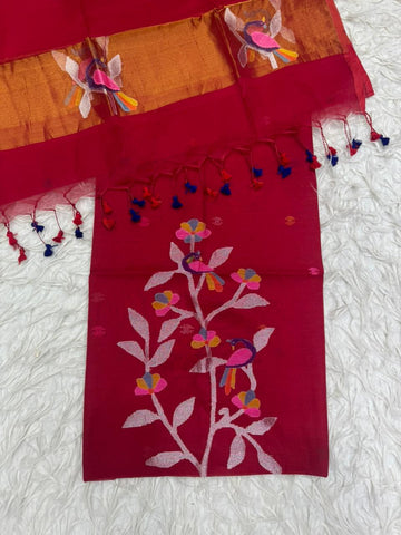 Muslin Jamdhani Dress Material