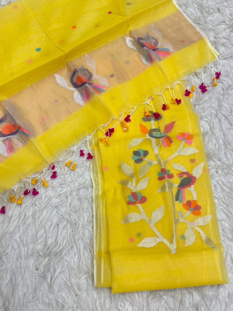 Muslin Jamdhani Dress Material