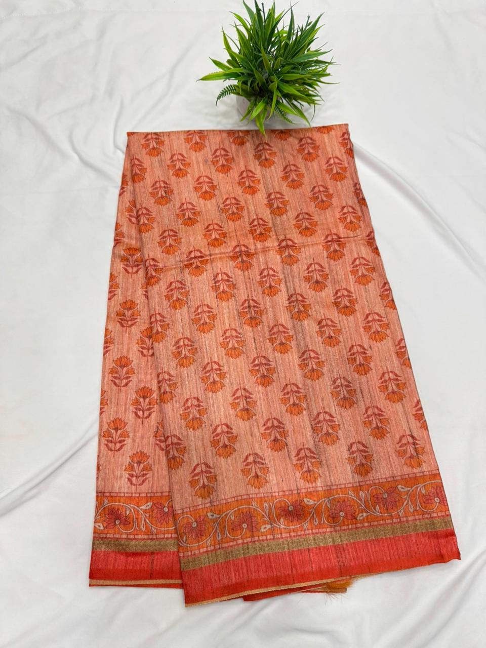 Jute Tusser Saree
