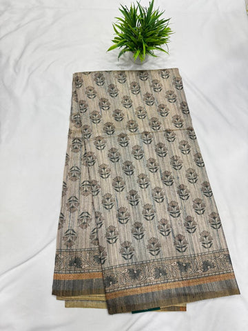 Jute Tusser Saree