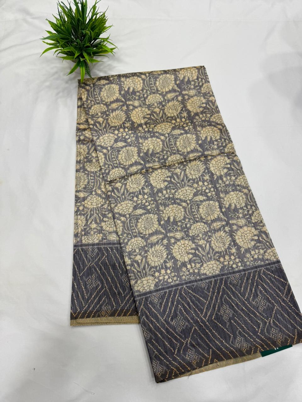 Jute Tusser Saree