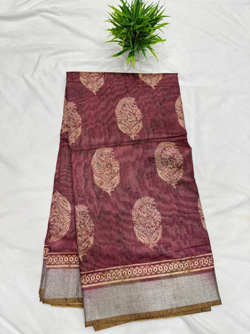 Jute Tusser Saree