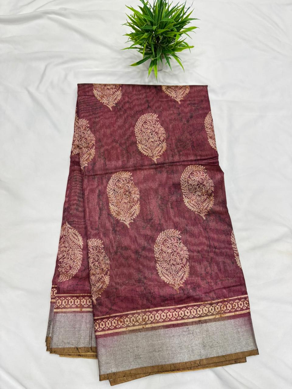 Jute Tusser Saree