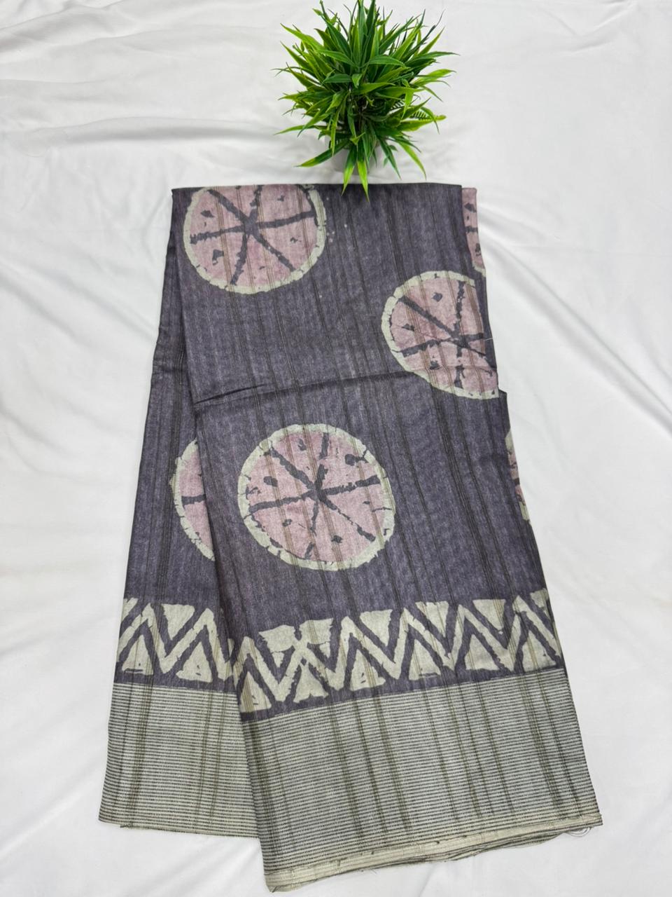 Jute Tusser Saree
