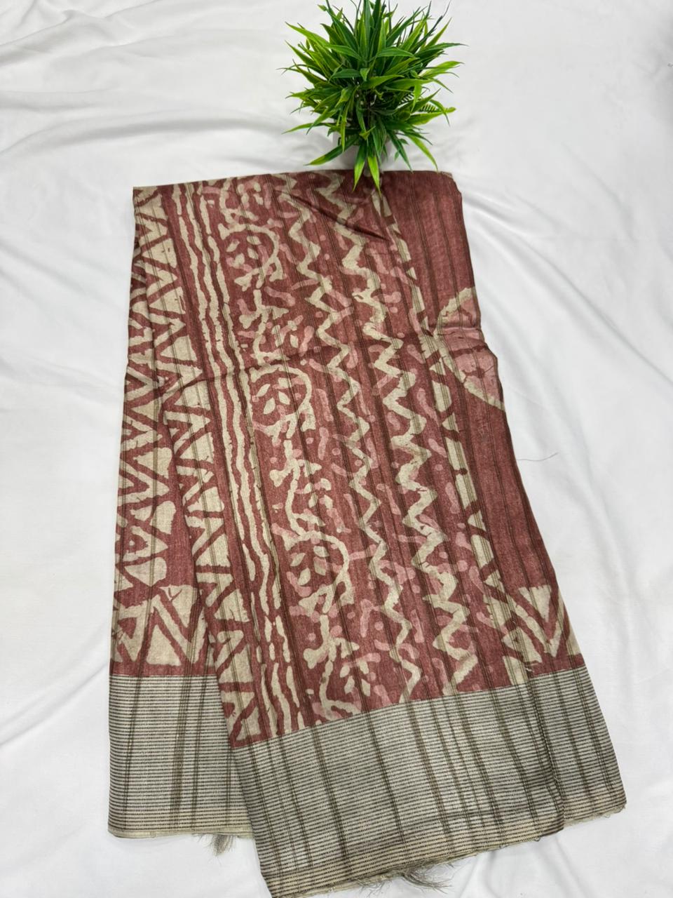 Jute Tusser Saree