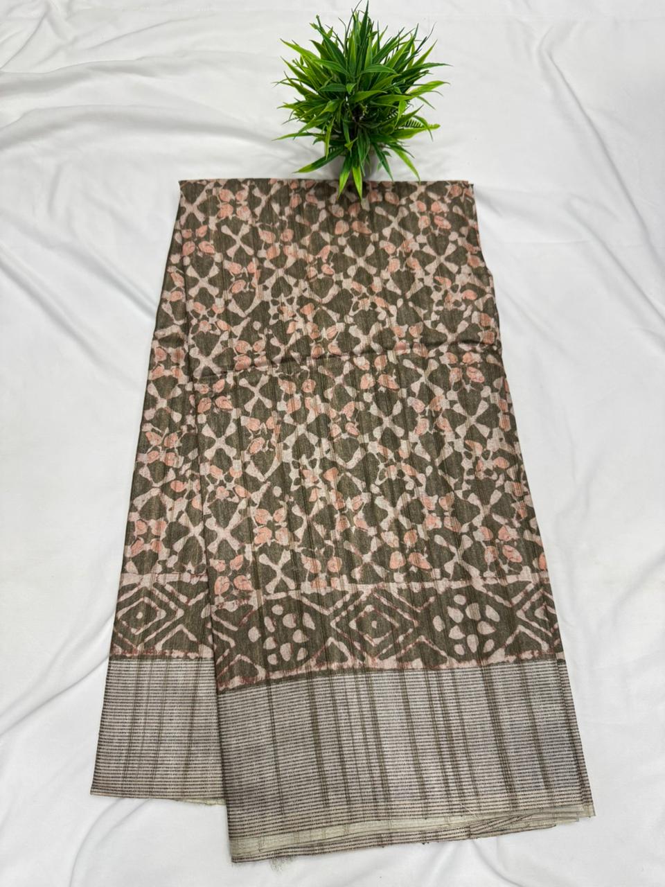 Jute Tusser Saree
