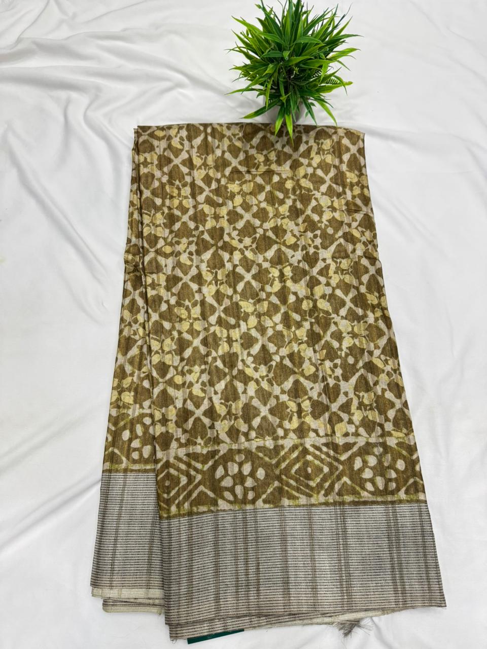 Jute Tusser Saree
