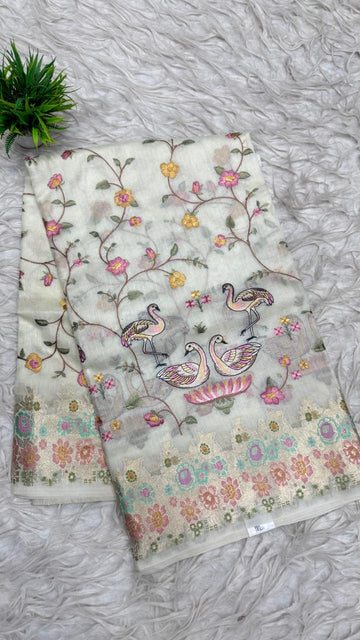 Silk Kota Work Sarees