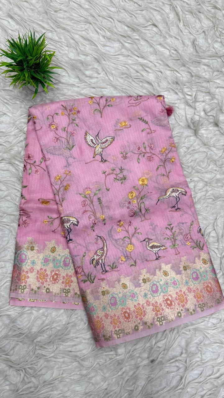 Silk Kota Work Sarees