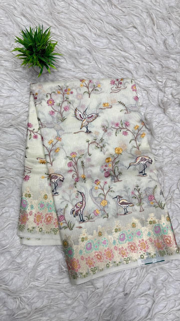 Silk Kota Work Sarees