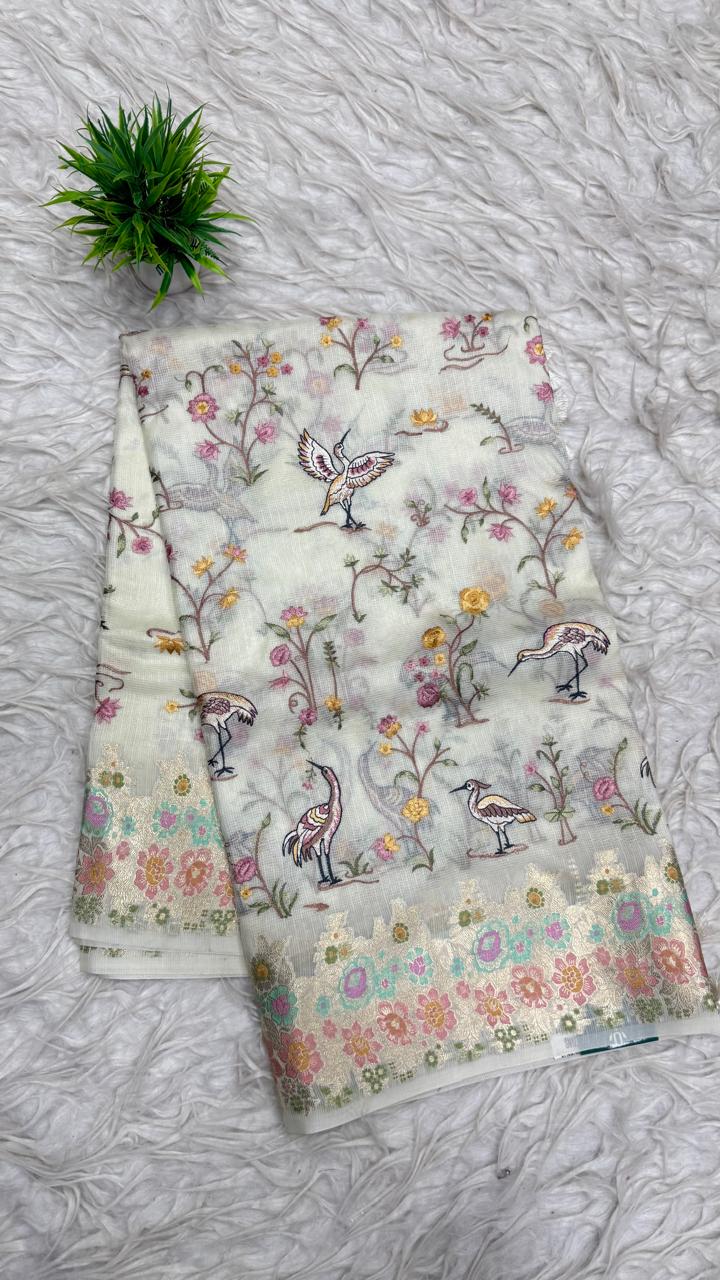 Silk Kota Work Sarees