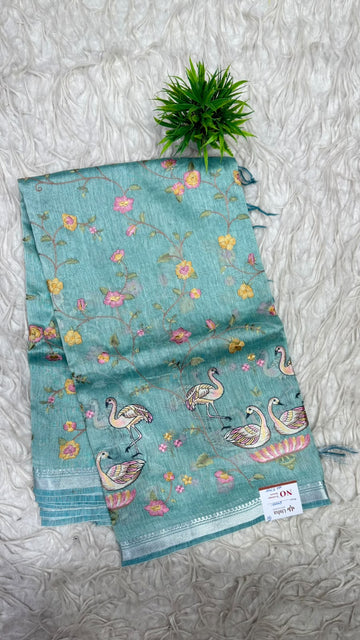 Premium Tusser Work Sarees