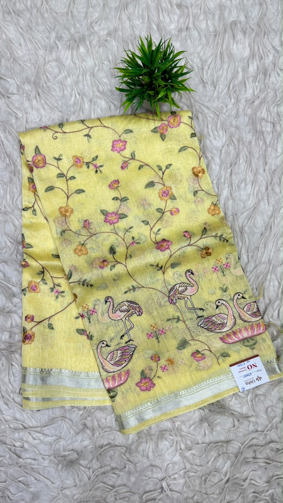 Premium Tusser Work Sarees