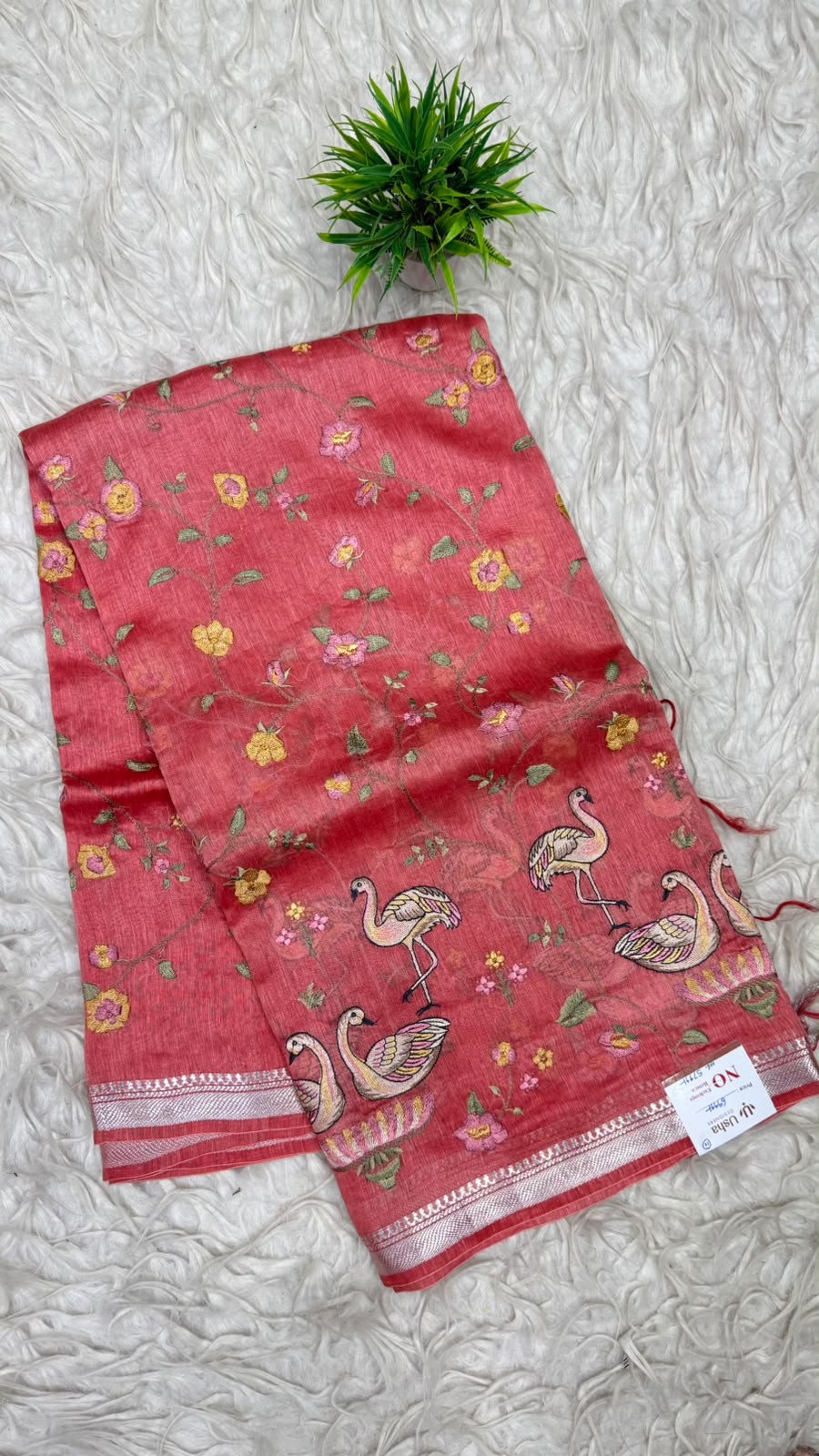Premium Tusser Work Sarees