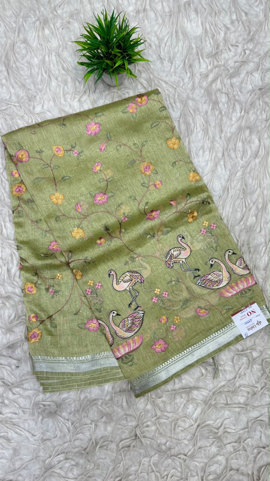 Premium Tusser Work Sarees