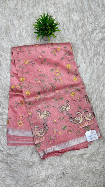 Premium Tusser Work Sarees
