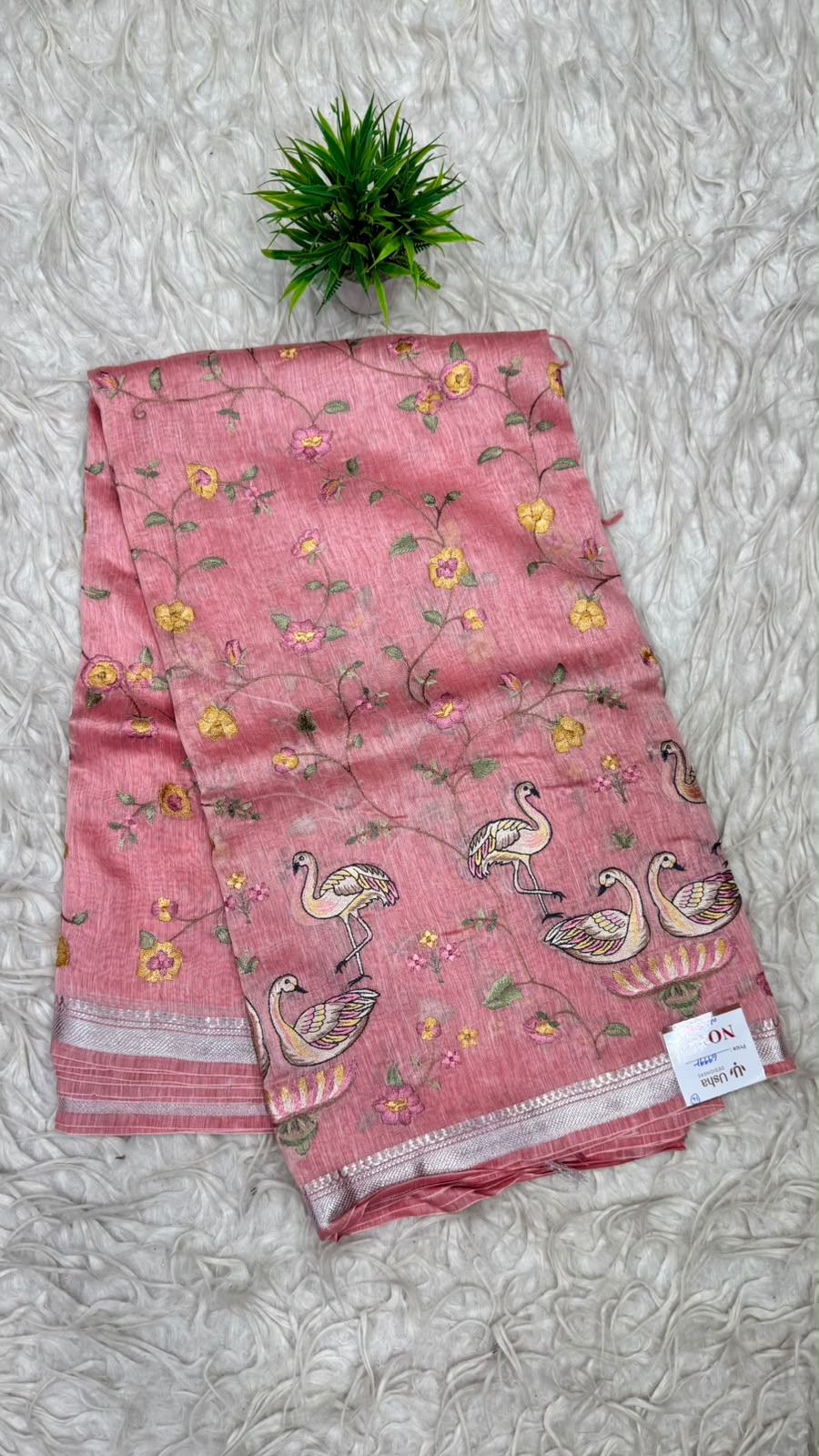 Premium Tusser Work Sarees